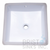 B609 VITREOUS CHINA SQUARE UNDERMOUNT BATHROOM SINK